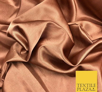CHESTNUT BROWN Silky Crepe Back Satin- Dress Wedding Prom Bridal 58" - SC496