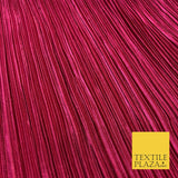 CHERRY RED Pleated Crushed Satin Stretch Fabric Dress Dance Skirt - 58" A1226