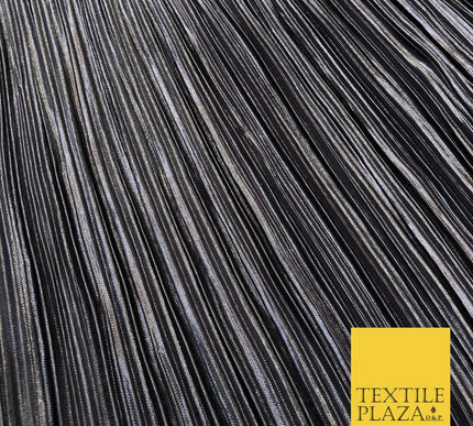 TINTED GREY Pleated Crushed Satin Stretch Fabric Dress Dance Skirt - 58" A1224