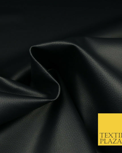 INK NAVY Luxury Faux Leather Fabric FeltBacked PVC Fire Retardant Upholstery1723