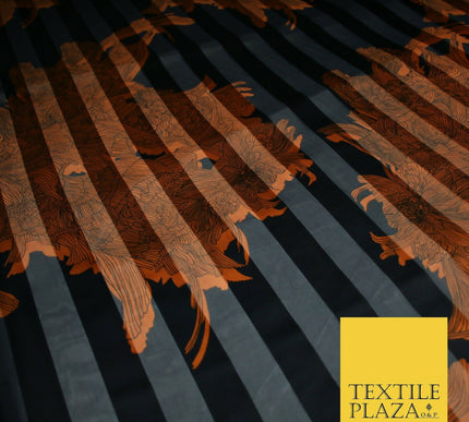 Premium Floral Chain Belt Spotted Stripe Satin Printed Georgette Dress Fabric