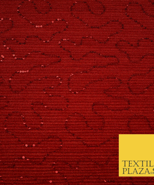 Sequin Embroidered Pleated Crinkle Crushed Stretch Dress Sexy Dance Decor Fabric