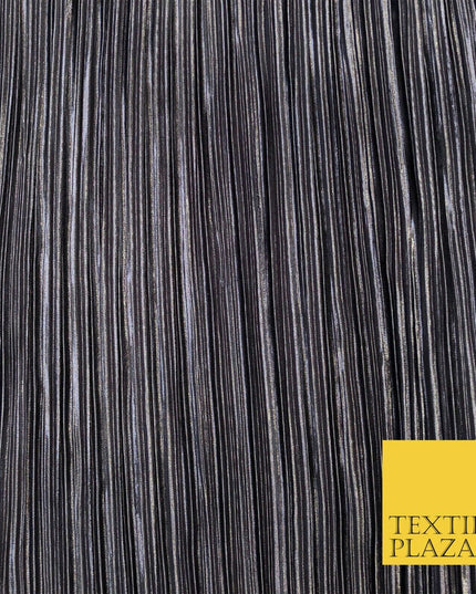 TINTED GREY Pleated Crushed Satin Stretch Fabric Dress Dance Skirt - 58" A1224