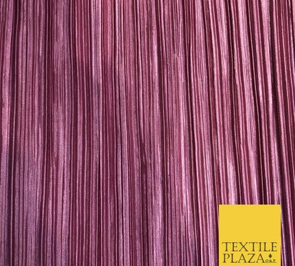 DUSTY PINK Pleated Crushed Satin Stretch Fabric Dress Dance Skirt- 58" A1217