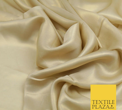 CHAMPAGNE GOLD Fine Silky Metallic Shimmer Satin Georgette DressFabric Drape1435