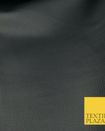 INK NAVY Luxury Faux Leather Fabric FeltBacked PVC Fire Retardant Upholstery1723