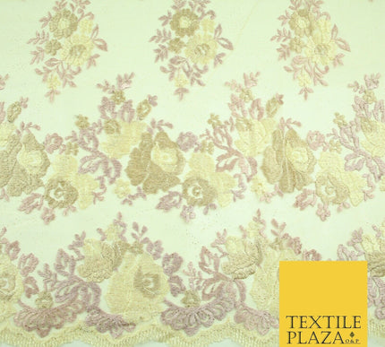 Thread Embroidery Border Glitter Net Lace Fashion Bridal Wedding Dress Fabric