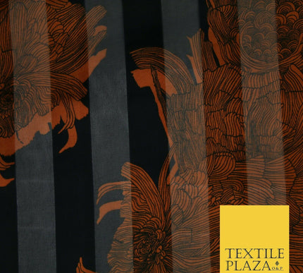 Premium Floral Chain Belt Spotted Stripe Satin Printed Georgette Dress Fabric