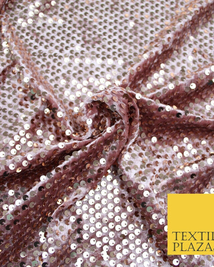 Luxury Sequin Embroidered Stretch Velvet Dress Fabric Fashion Party Upholstery