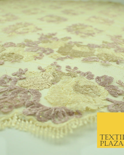5 YARDS AFRICAN LACE ASO EBI NEW Embroidery Glitter Mesh Net Wedding Sari Fabric