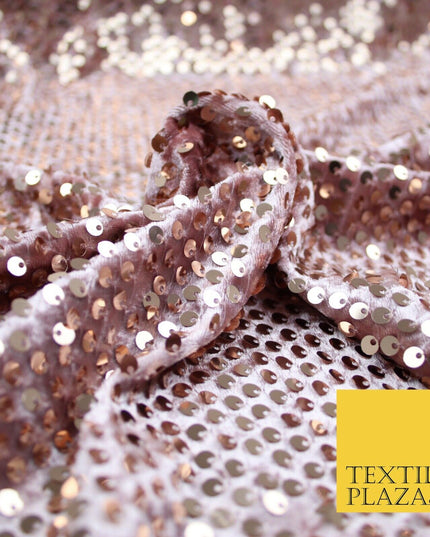 Luxury Sequin Embroidered Stretch Velvet Dress Fabric Fashion Party Upholstery