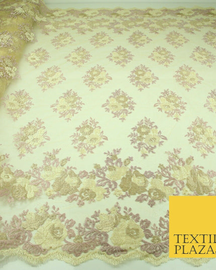 Thread Embroidery Border Glitter Net Lace Fashion Bridal Wedding Dress Fabric