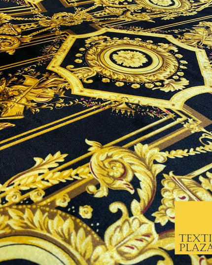 Floral Grand Batik Block Luxury Damask Printed Soft Stretch Velvet Dress Fabric