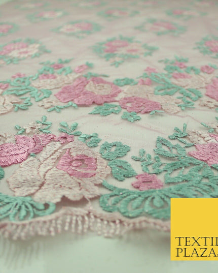 5 YARDS AFRICAN LACE ASO EBI NEW Embroidery Glitter Mesh Net Wedding Sari Fabric