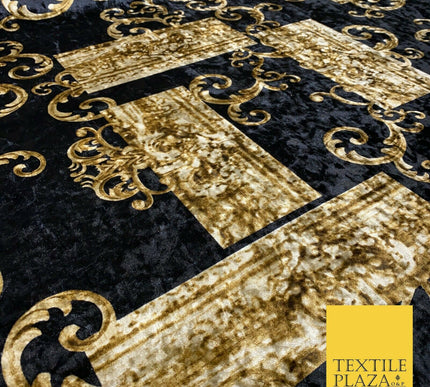 Floral Grand Batik Block Luxury Damask Printed Soft Stretch Velvet Dress Fabric