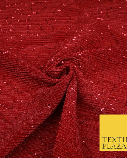 Sequin Embroidered Pleated Crinkle Crushed Stretch Dress Sexy Dance Decor Fabric