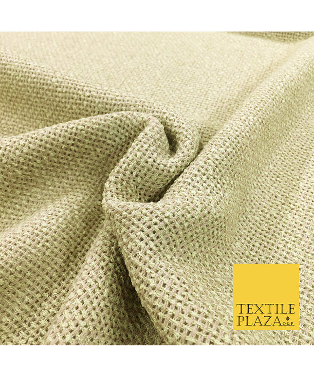 Green & Brown Weave Blend TWEED Fabric -Craft Sofa Upholstery Cushions -54" Wide