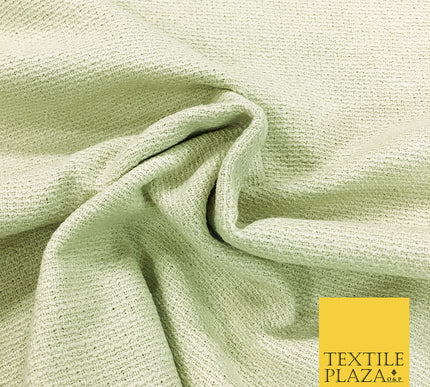Light Green COTTON SLUB TWEED Fabric - Craft Sofa Upholstery Cushions - 54" Wide