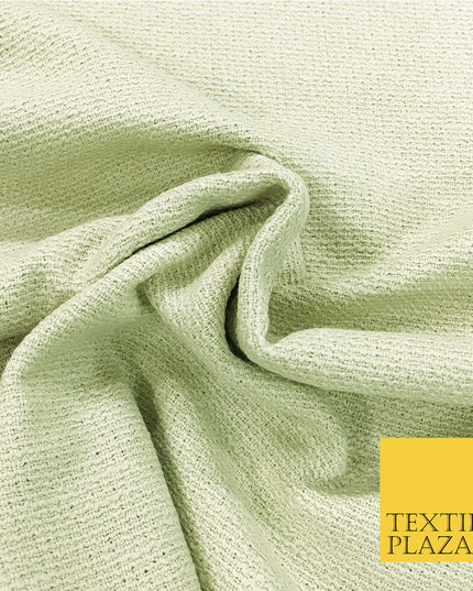 Light Green COTTON SLUB TWEED Fabric - Craft Sofa Upholstery Cushions - 54" Wide