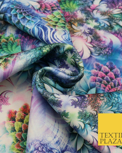 High Quality Digital Floral Mix Print Scuba Fabric Stretch Jersey 65" 1623