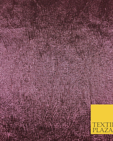 DUSTY PINK Metallic Creased Waves Wrinkle Brocade Jacquard Dress Fabric 1382