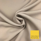 BEIGE Premium Plain Bi-Stretch Fabric - Uniform Suit Trousers 58" SA954