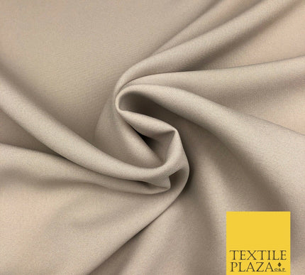 BEIGE Premium Plain Bi-Stretch Fabric - Uniform Suit Trousers 58" SA954