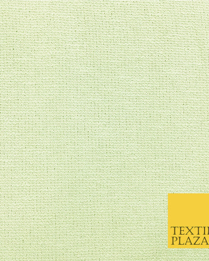 Light Green COTTON SLUB TWEED Fabric - Craft Sofa Upholstery Cushions - 54" Wide