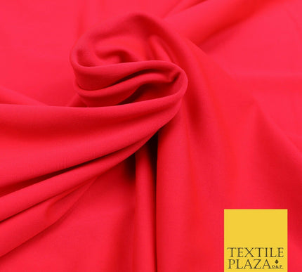 BRIGHT PINK Luxury Plain Body Stocking Spandex Fabric Smooth Stretch Costume1629