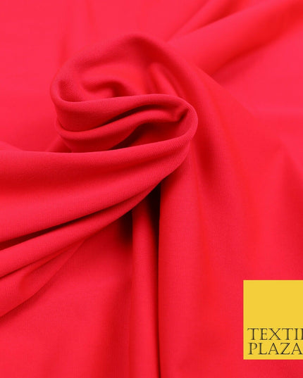 BRIGHT PINK Luxury Plain Body Stocking Spandex Fabric Smooth Stretch Costume1629