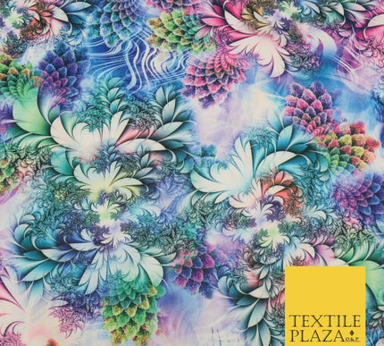 High Quality Digital Floral Mix Print Scuba Fabric Stretch Jersey 65" 1623