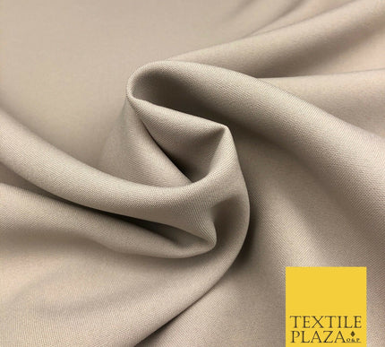BEIGE Premium Plain Bi-Stretch Fabric - Uniform Suit Trousers 58" SA954