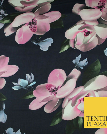 High Quality Floral Large Flowers Tropical Printed Georgette Dress Fabric
