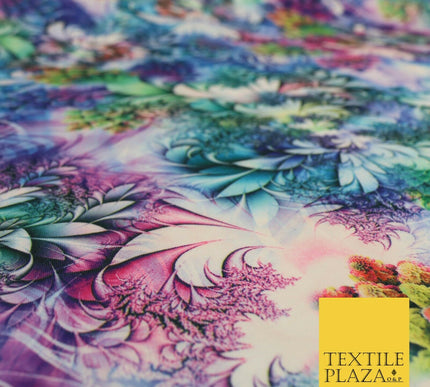 High Quality Digital Floral Mix Print Scuba Fabric Stretch Jersey 65" 1623