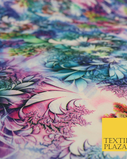 High Quality Digital Floral Mix Print Scuba Fabric Stretch Jersey 65" 1623