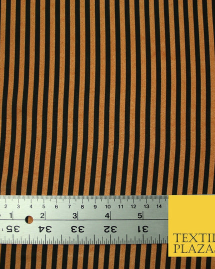 Candy Striped Thin Lines Pinstripe Printed Crepe Polyester Stripe Dress Fabric