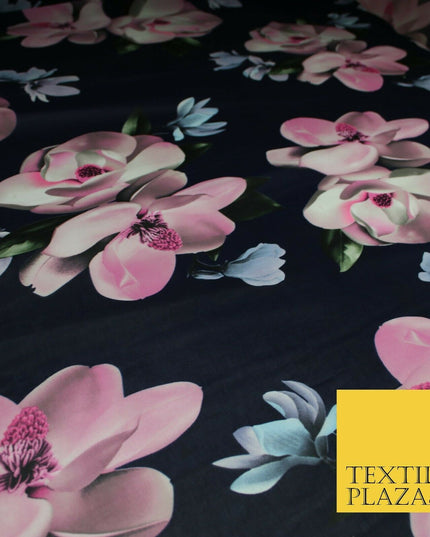 High Quality Floral Large Flowers Tropical Printed Georgette Dress Fabric