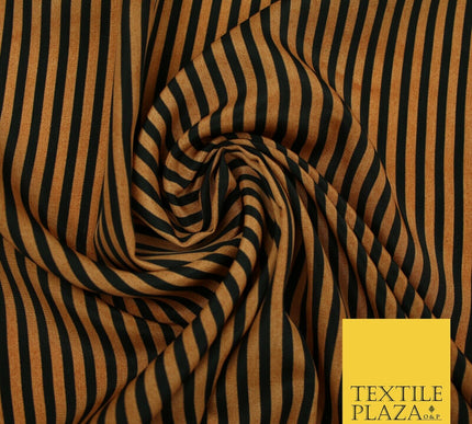 Candy Striped Thin Lines Pinstripe Printed Crepe Polyester Stripe Dress Fabric