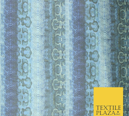 High Quality Green Stone Leopard Snake Animal Printed Georgette Dress Fabric