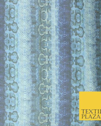High Quality Green Stone Leopard Snake Animal Printed Georgette Dress Fabric