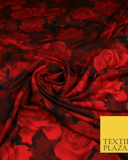 High Quality Floral Large Flowers Tropical Printed Georgette Dress Fabric