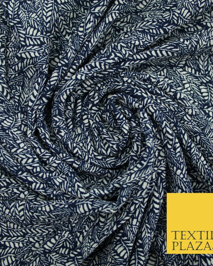Premium Unusual Abstract Bird Neon Small Printed Bubble Crepe Dress Fabric 58"