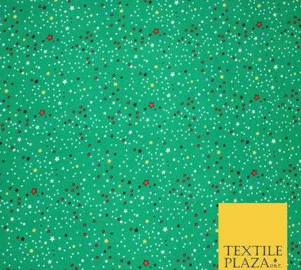 Premium Striped Stars Colourful Spotted Printed Bubble Crepe Dress Fabric 58"