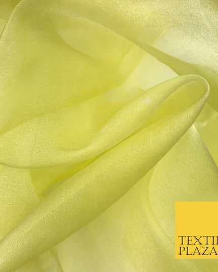 LEMON LIME Crystal Organza Bridal Wedding Dance Dress Veil Fabric 60" 1004