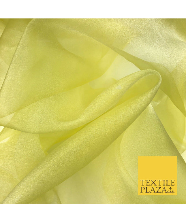 LEMON LIME Crystal Organza Bridal Wedding Dance Dress Veil Fabric 60" 1004