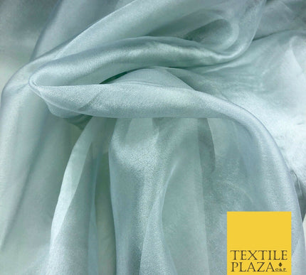 SILVER Crystal Organza Bridal Wedding Dance Dress Veil Fabric 60" 1002