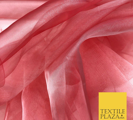 STRAWBERRY SWIRL Crystal Organza Bridal Wedding Dance Dress Veil Fabric 60" 1003