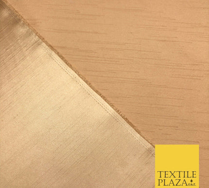 HONEY GOLD Satin Backed Dupion SHANTUNG Raw Silk Fabric 100%Polyester 45" MG893