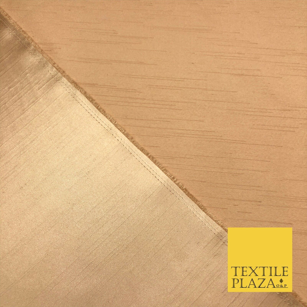 HONEY GOLD Satin Backed Dupion SHANTUNG Raw Silk Fabric 100%Polyester 45" MG893