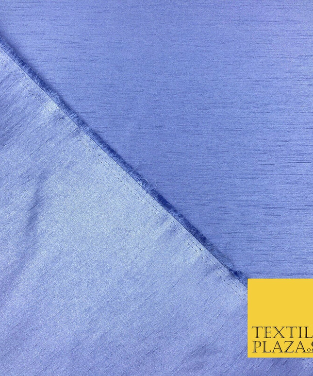 PURPLE Satin Backed Dupion SHANTUNG Raw Silk Fabric 100% Polyester 45" MG887